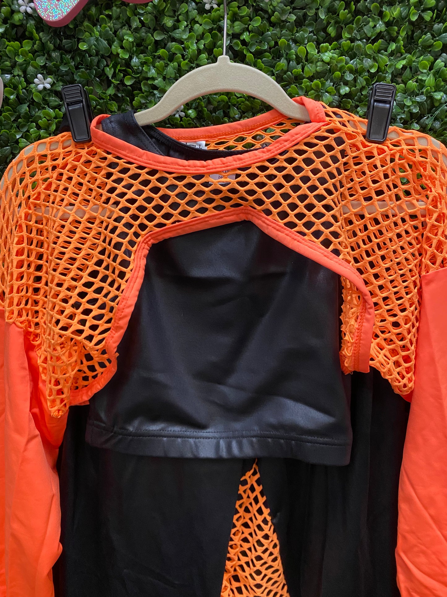 Adult Small Big Energy Orange Glow Costume
