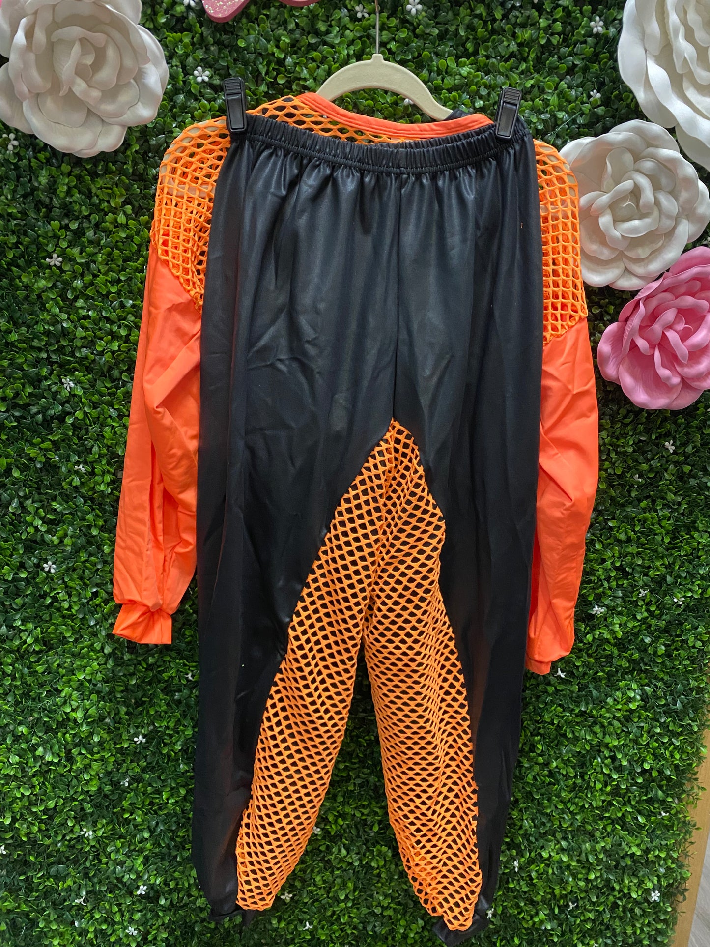 Adult Small Big Energy Orange Glow Costume