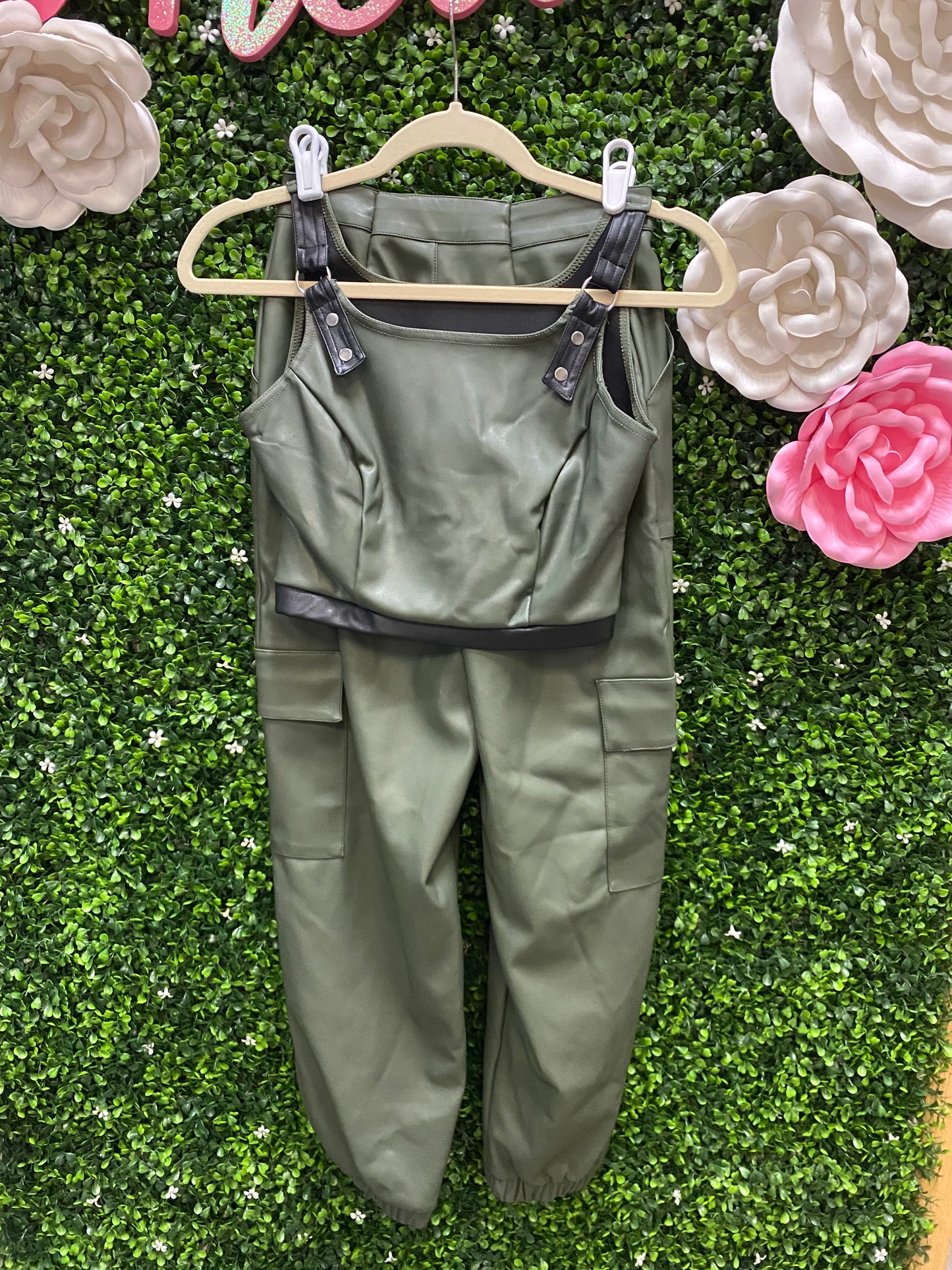 Adult Small Green 2 Piece Hip Hop Costume