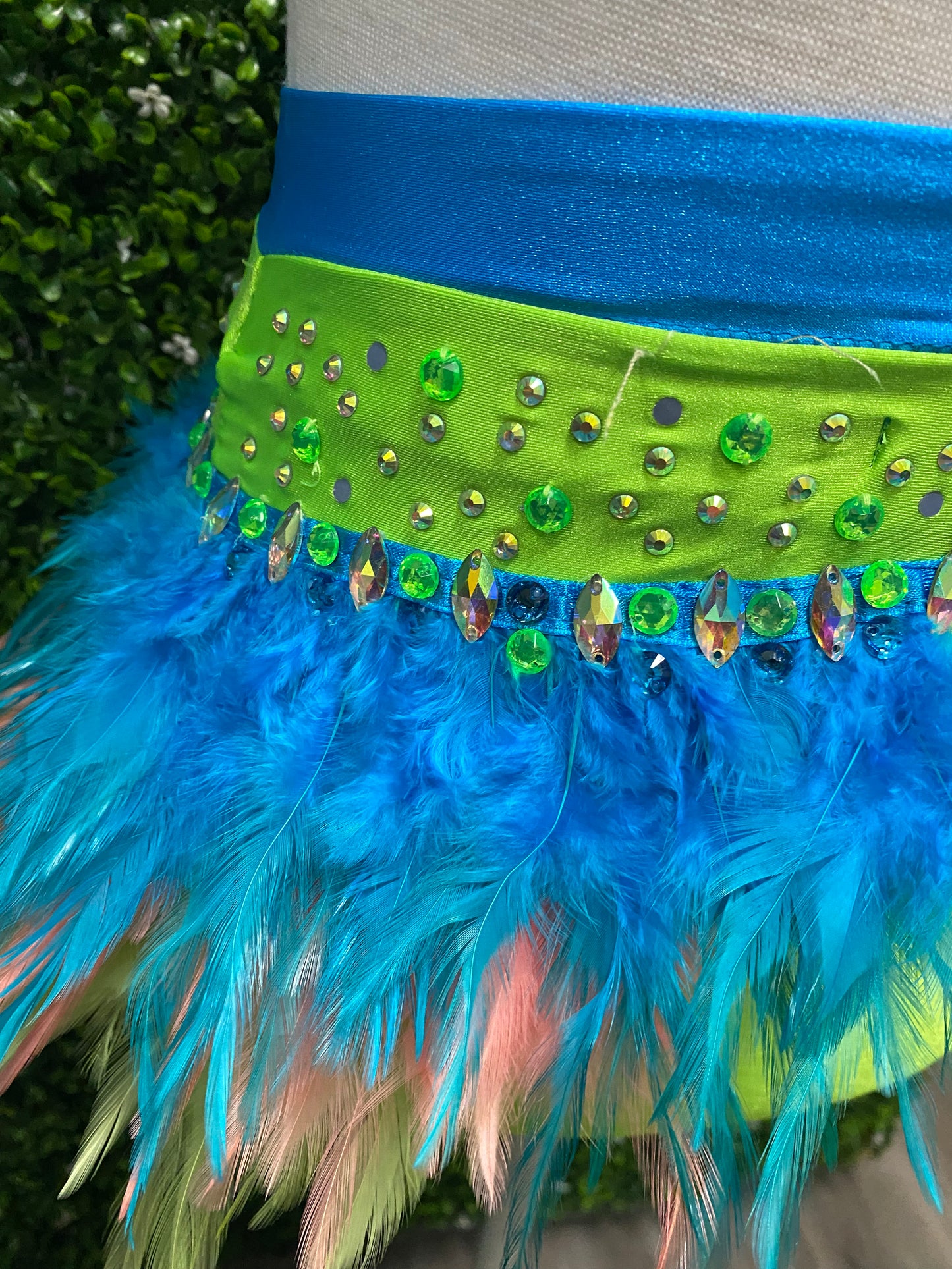 Child X-Large Green Blue 2 Piece Costume