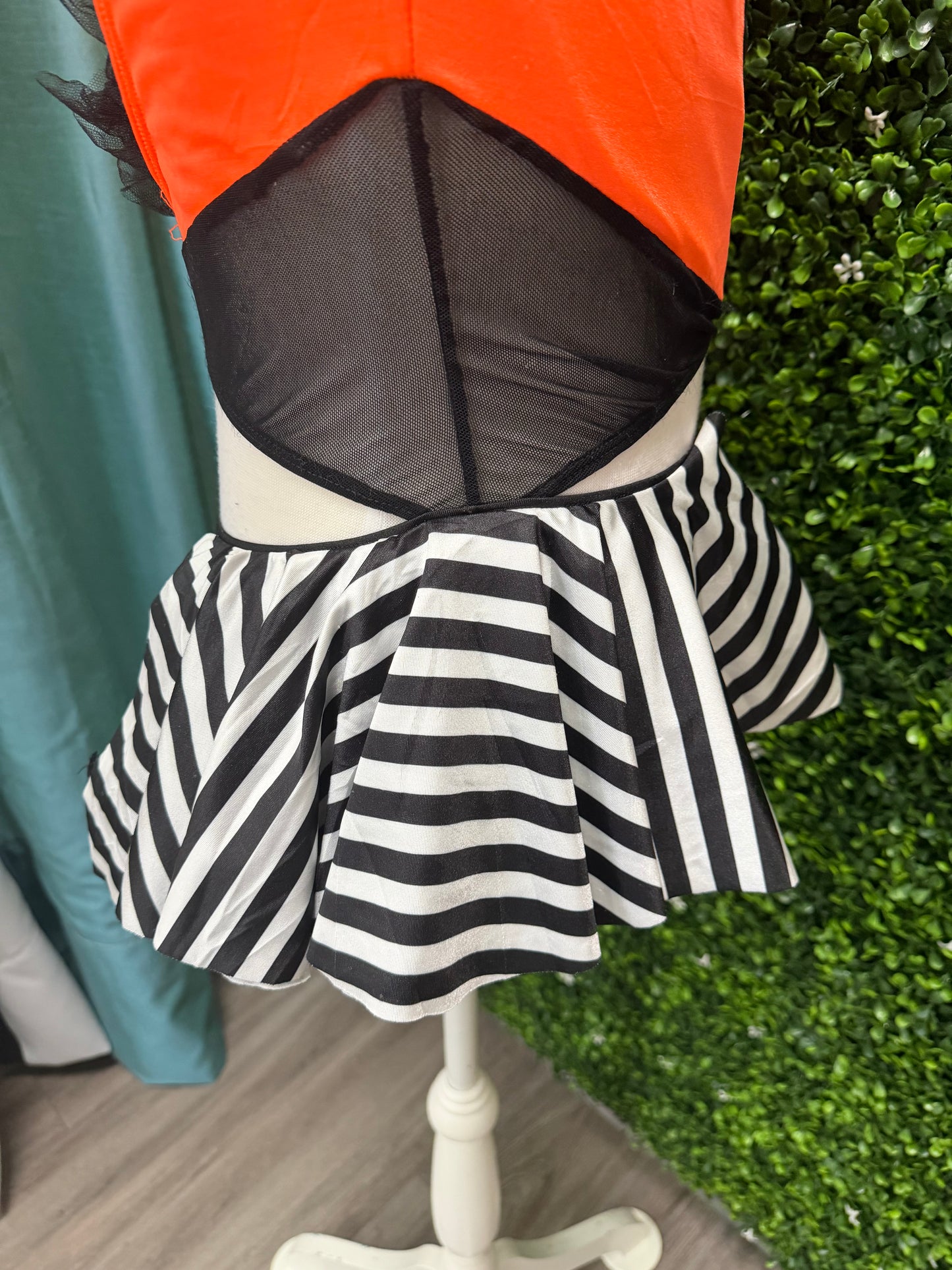 Adult Medium Orange and Black Leotard Costume