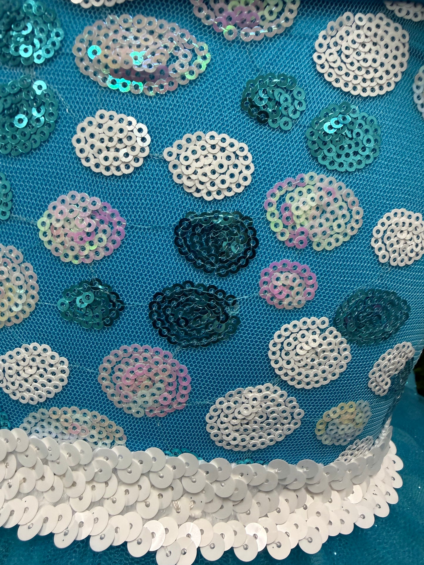 Child X-Small Blue Polka dot Costume