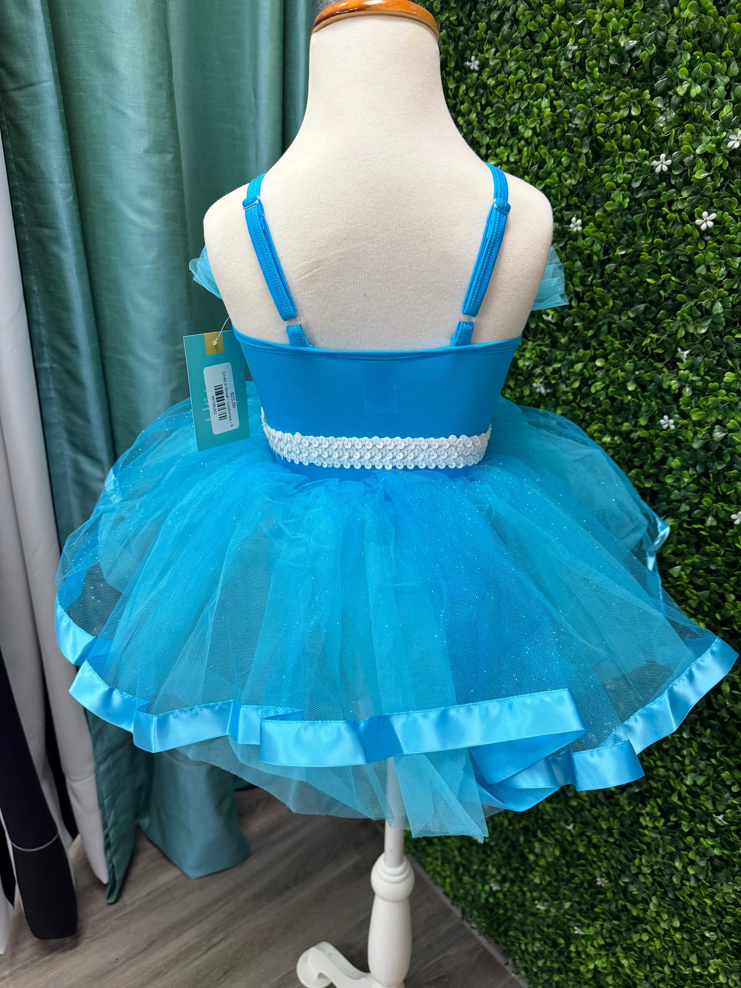 Child X-Small Blue Polka dot Costume