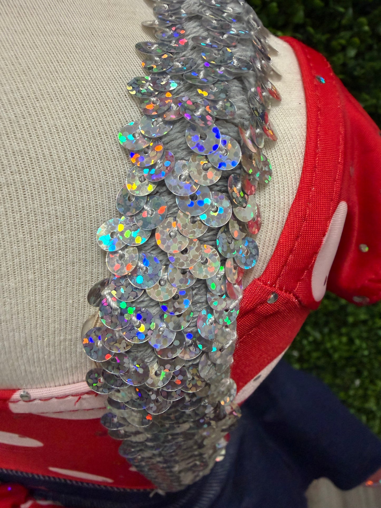 Child X-Small Red Denim Polkadot Costume