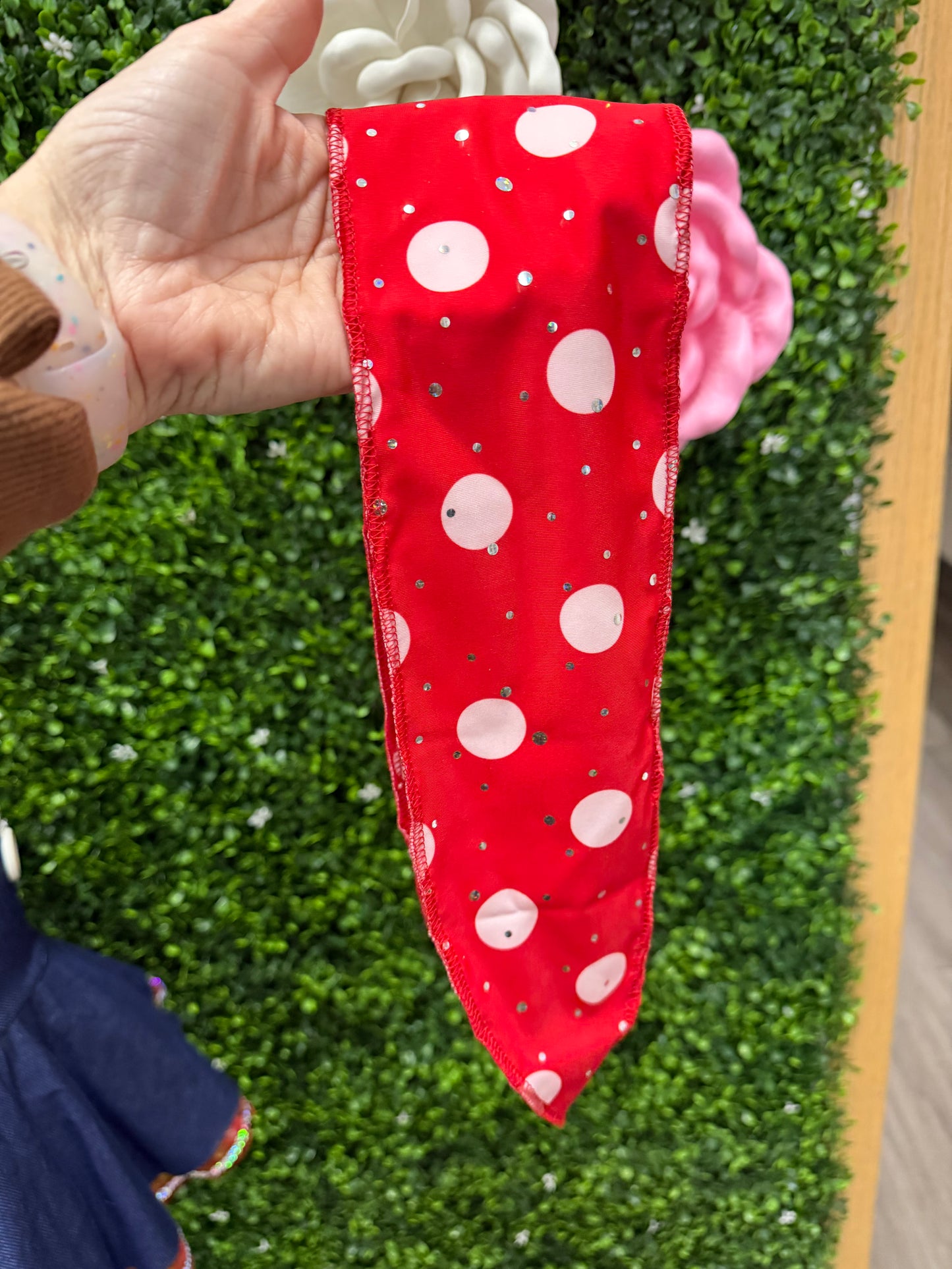 Child X-Small Red Denim Polkadot Costume