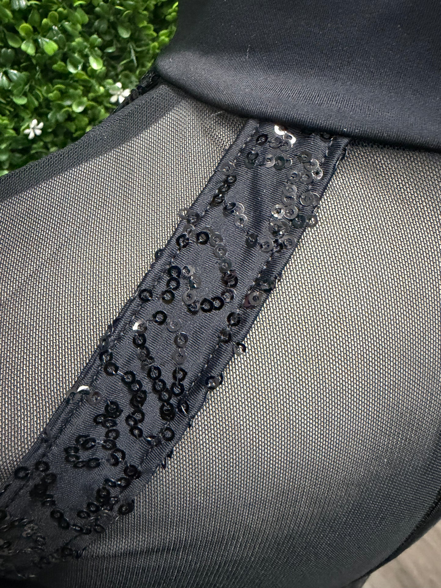 Adult Small Black Sequin Leotard