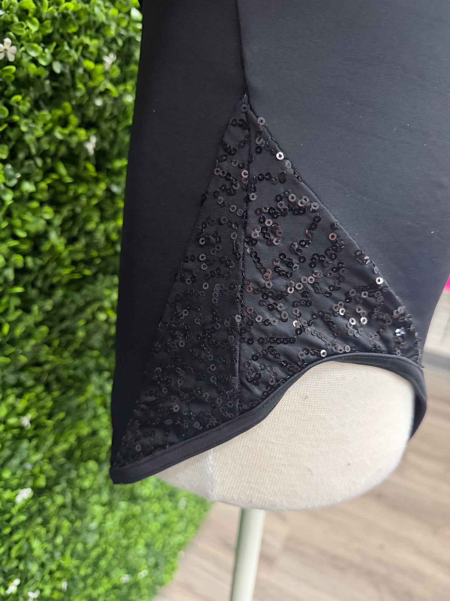 Adult Small Black Sequin Leotard