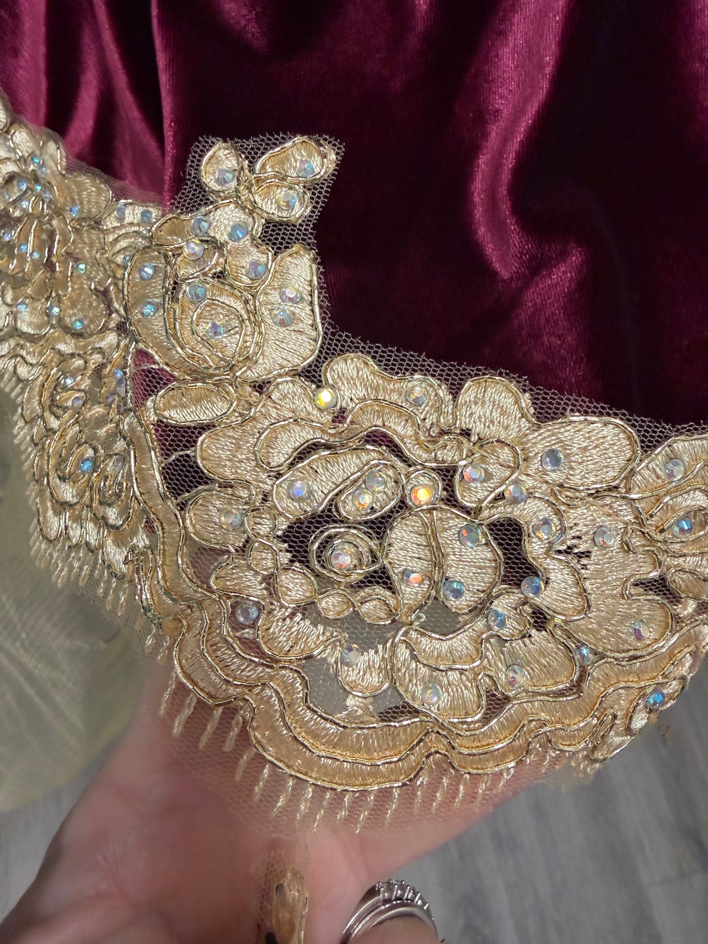 Adult Medium Maroon and Gold Ballet Costume
