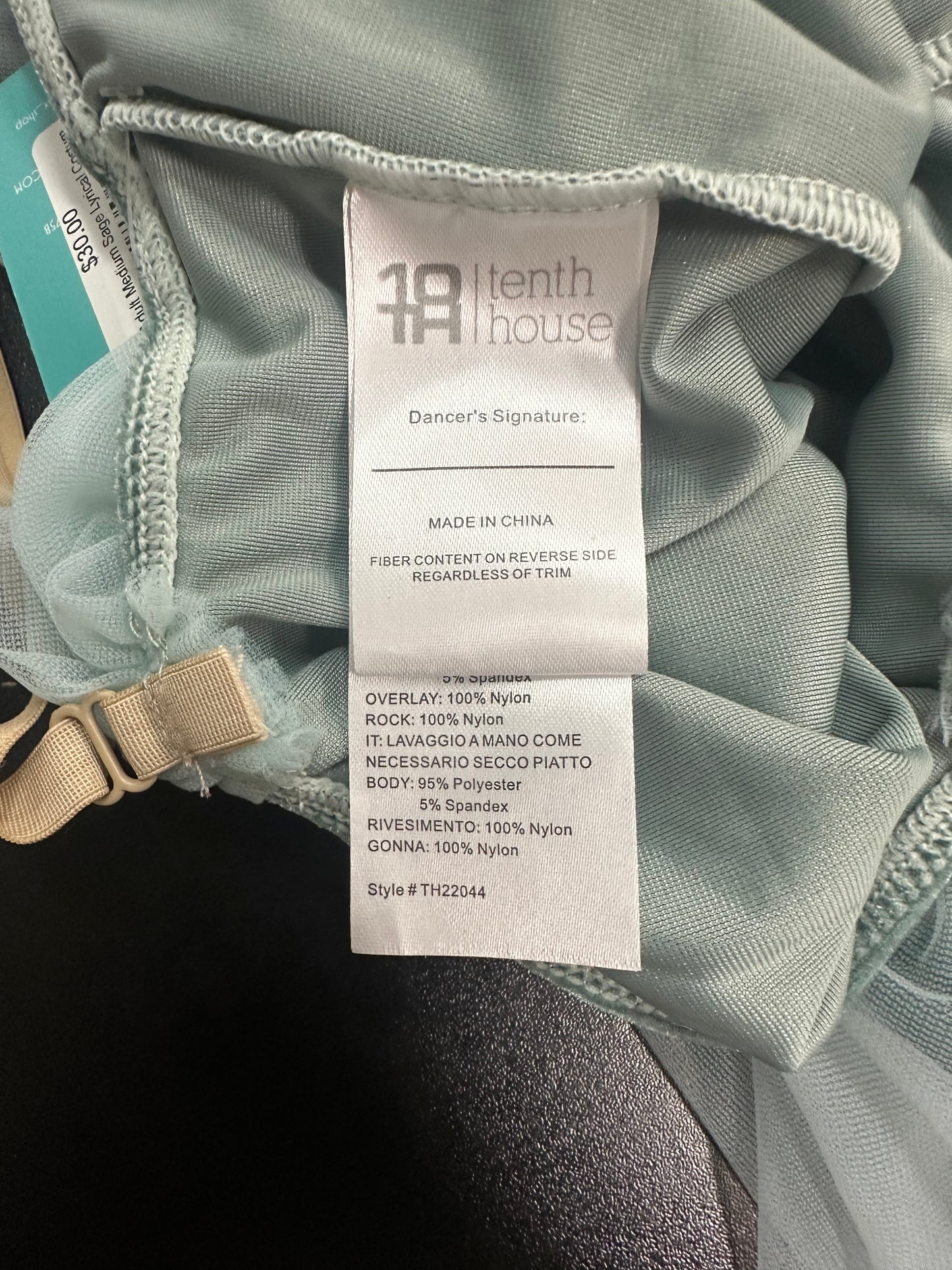 Adult Medium Sage Lyrical Costume