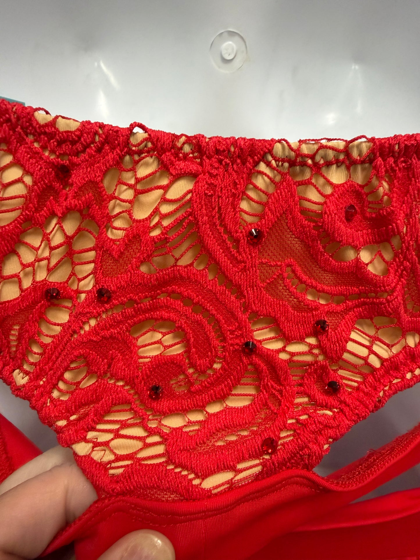 Adult Medium Red Top with Long Skirt