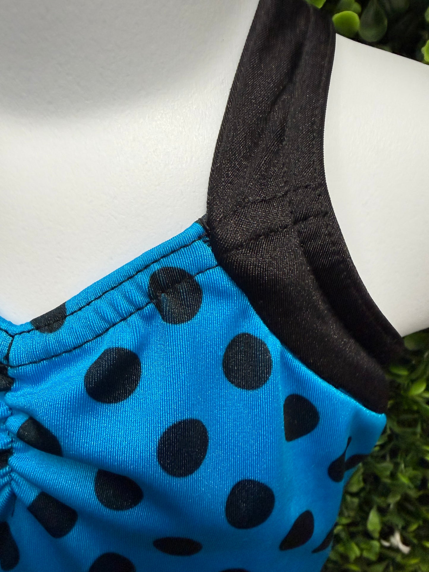 Child Medium Blue/Black Polka Dot Costume