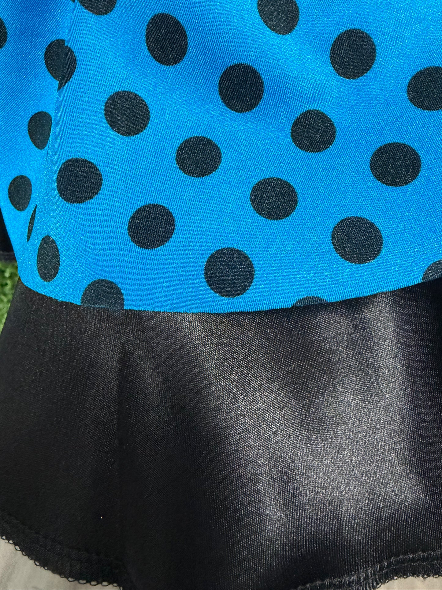 Child Medium Blue/Black Polka Dot Costume