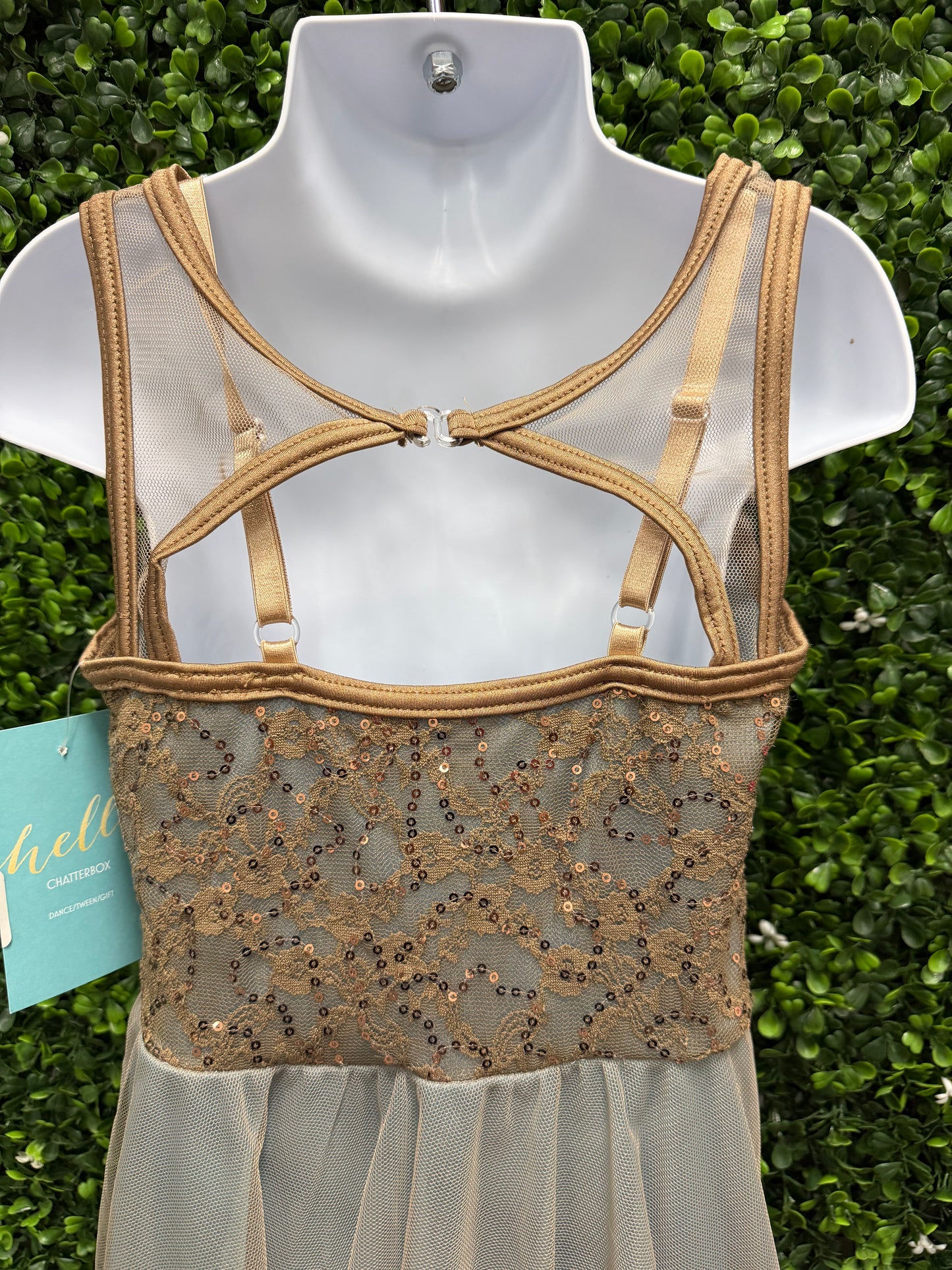 Child Small Green Tan Costume