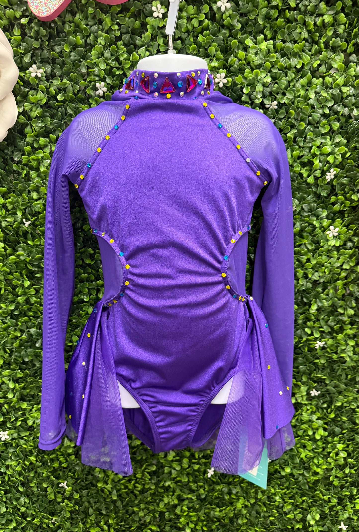 Child Small Purple Half Tulle Skirt Costume