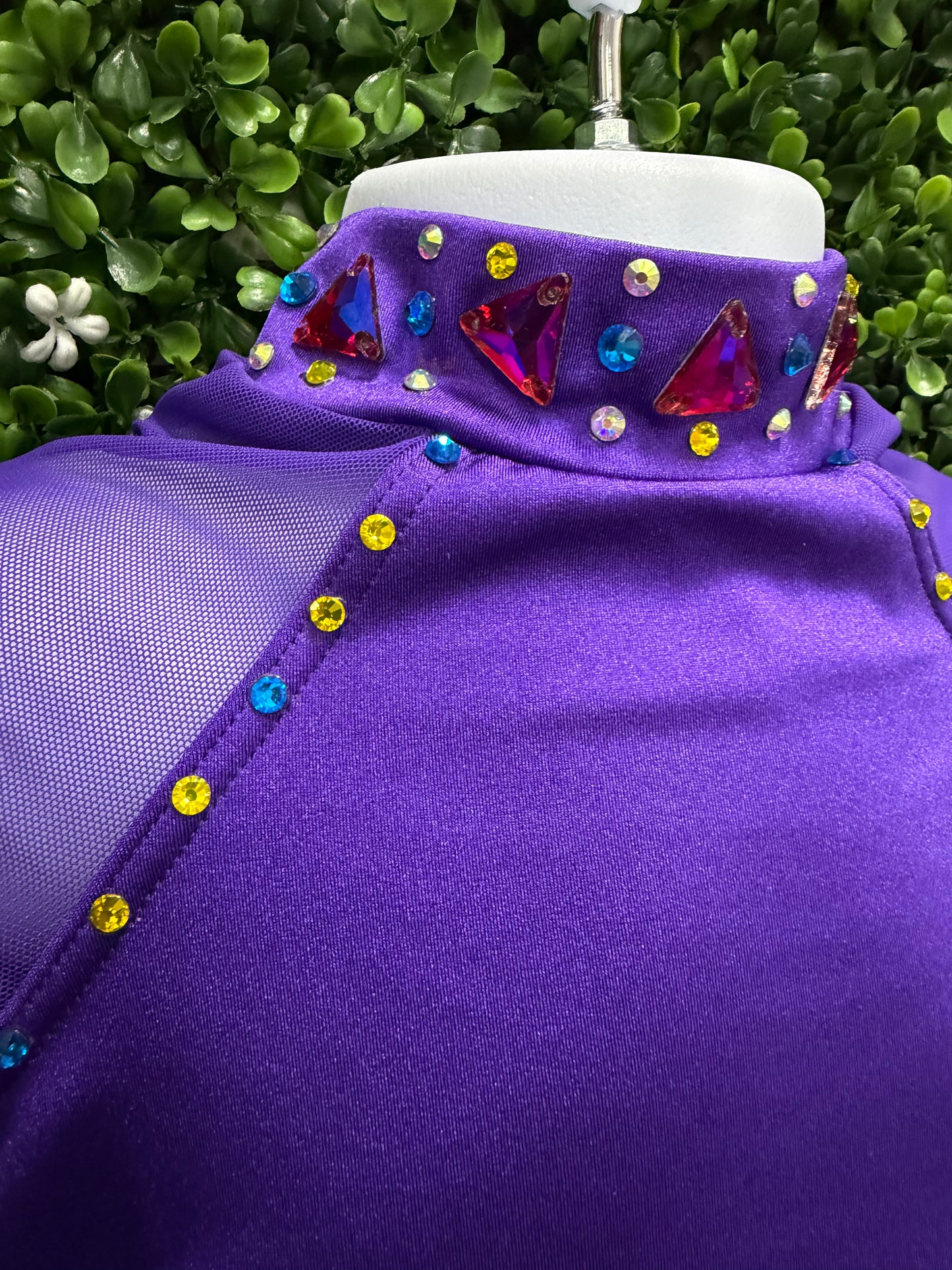 Child Small Purple Half Tulle Skirt Costume