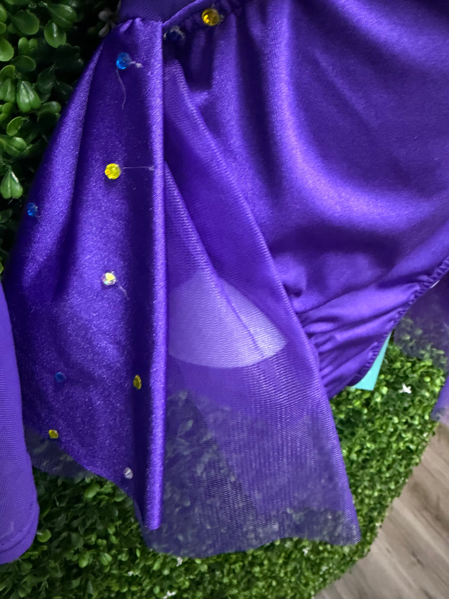 Child Small Purple Half Tulle Skirt Costume
