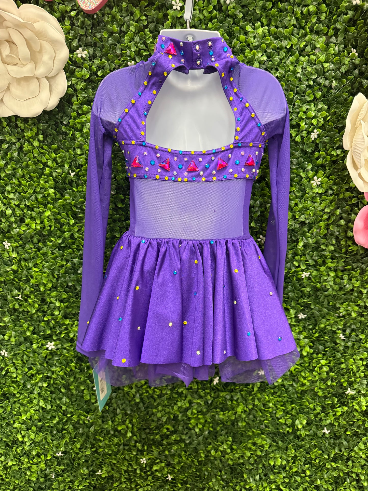 Child Small Purple Half Tulle Skirt Costume