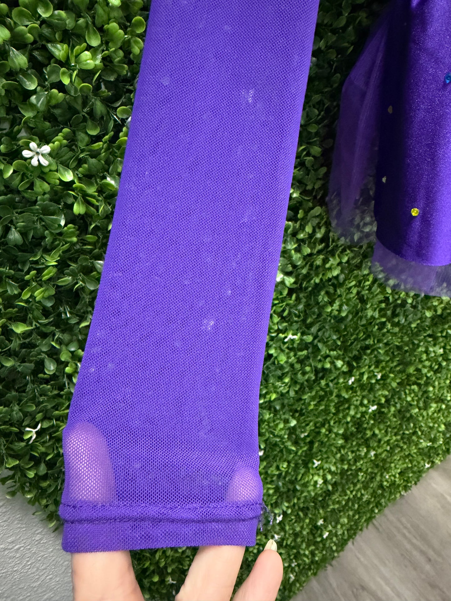 Child Small Purple Half Tulle Skirt Costume