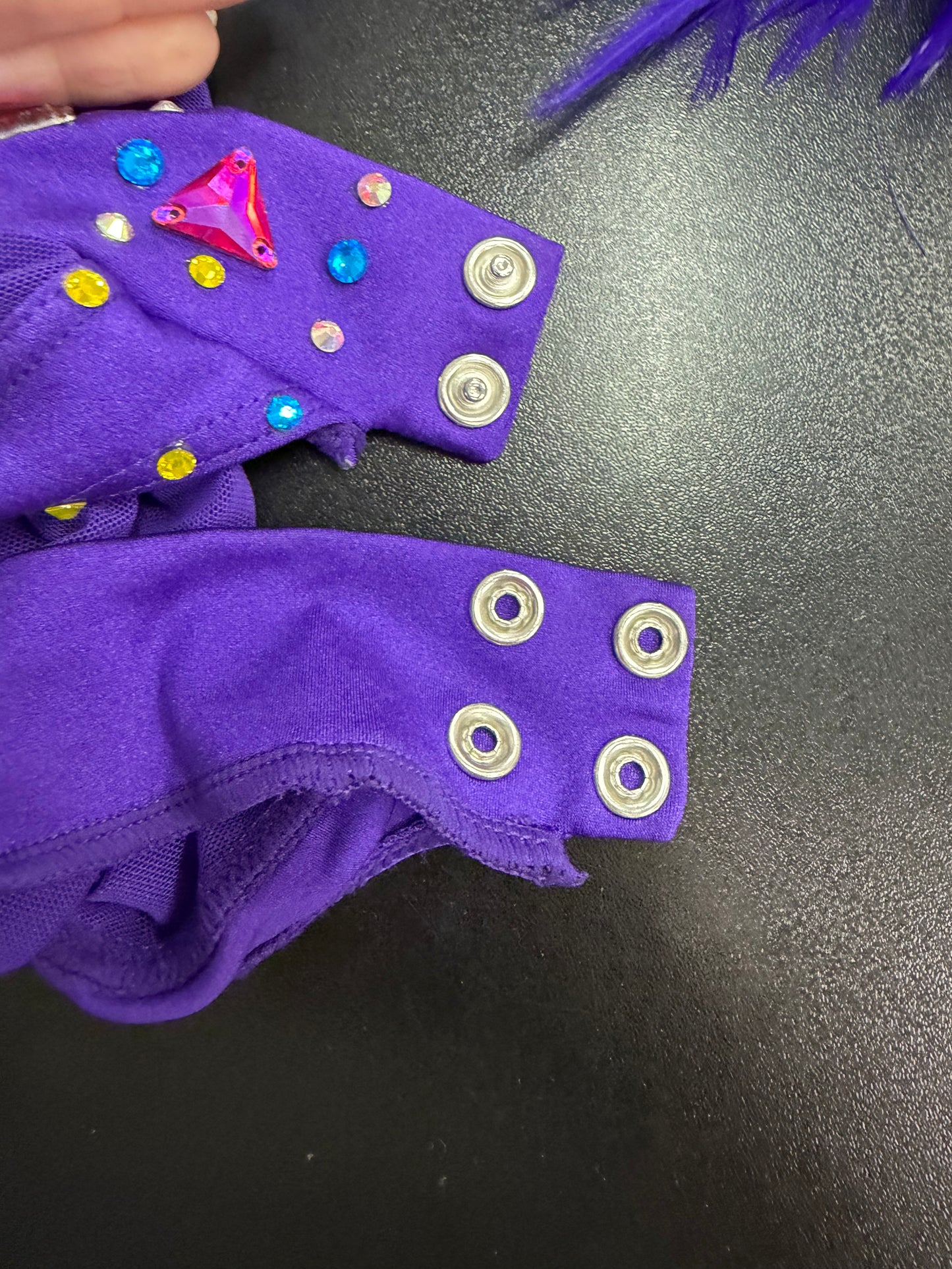 Child Small Purple Half Tulle Skirt Costume