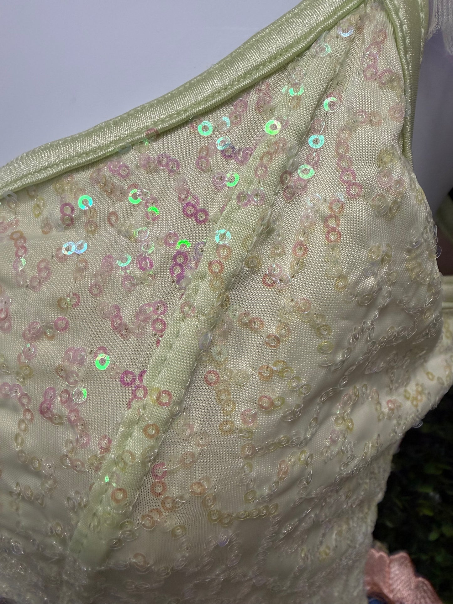 Child X-Large Green and Lavender Ballet Costume