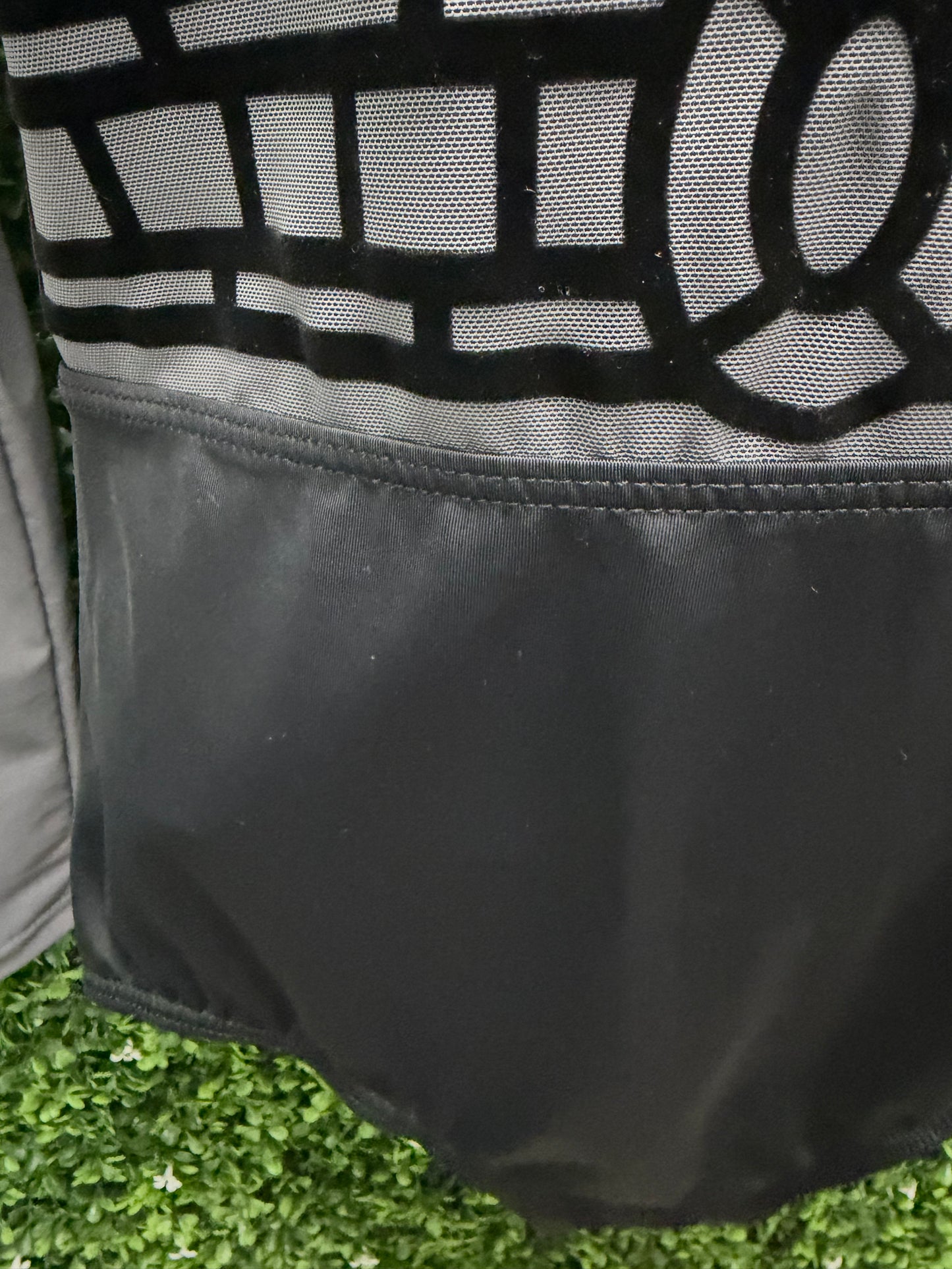 Adult Medium Black and Grey Leotard Costume
