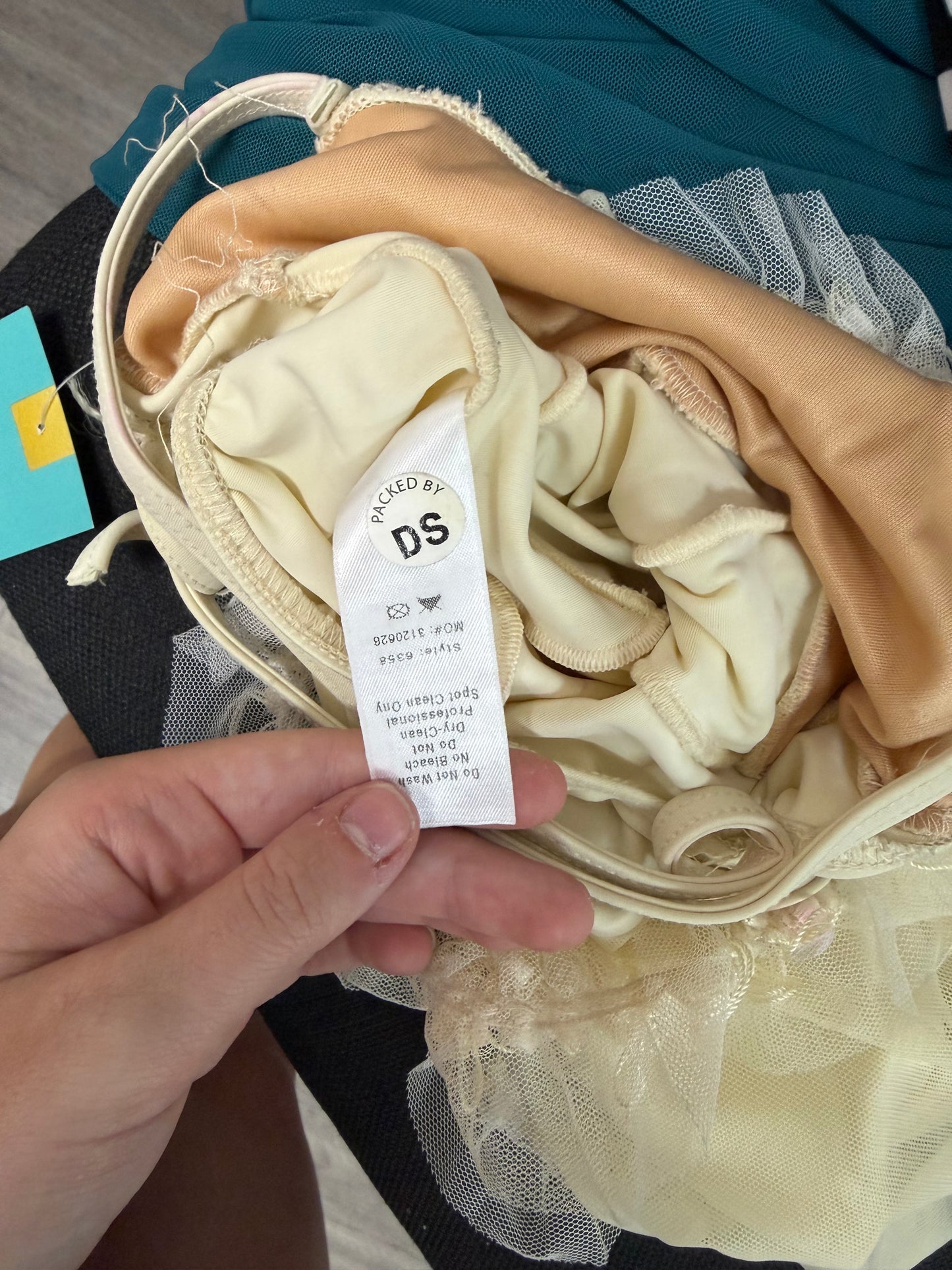 Child Small Cream Ruffle Costume