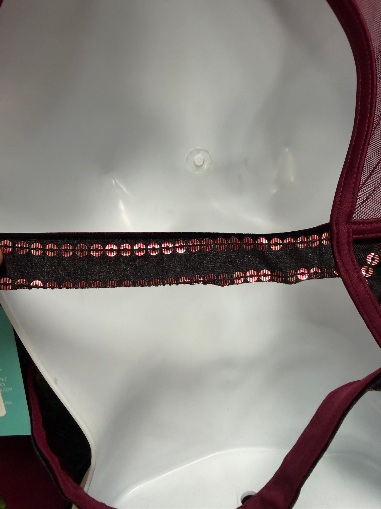 Adult X-Large Maroon Black Costume