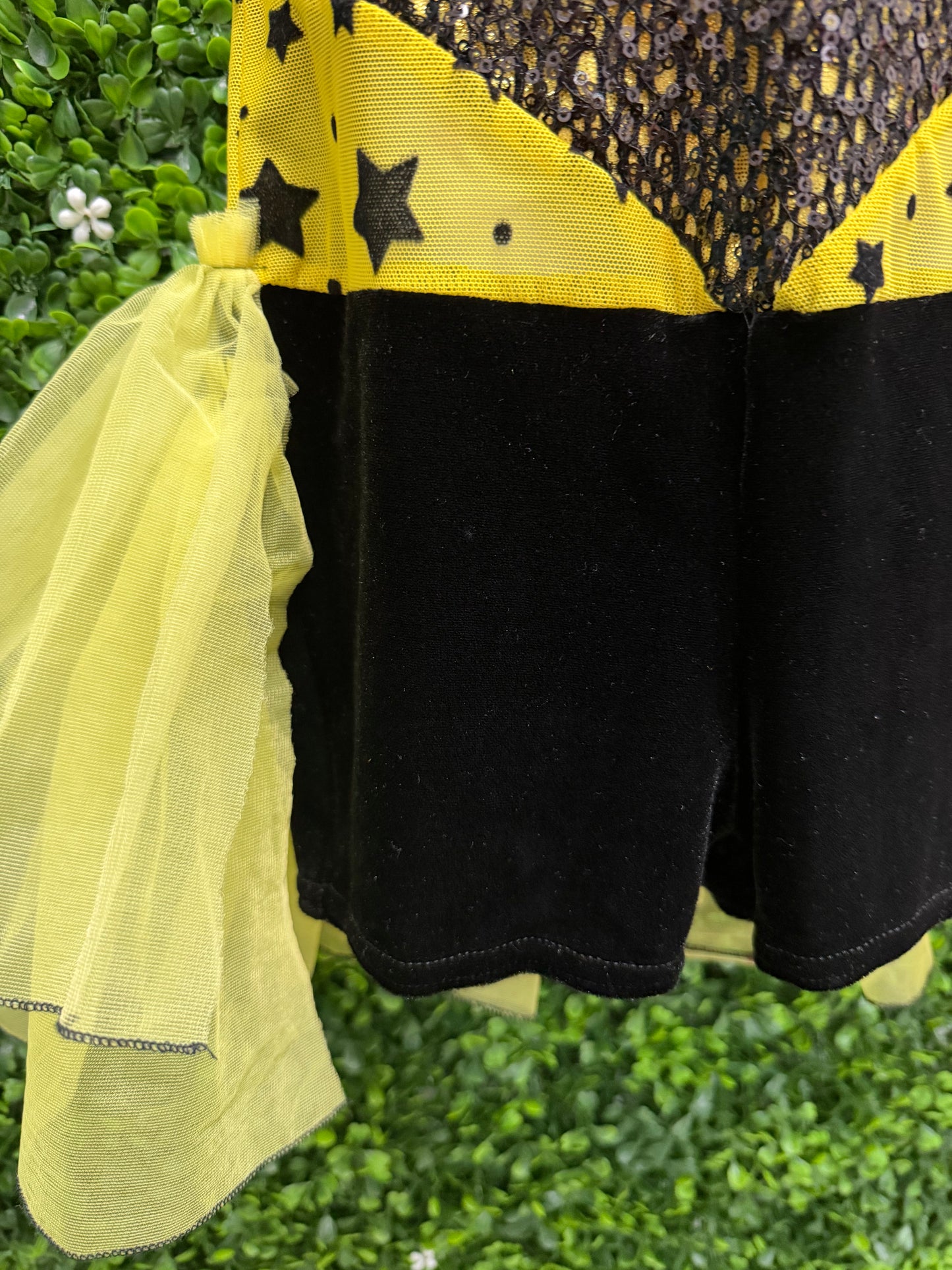 Child Small Yellow and Black Star Costume