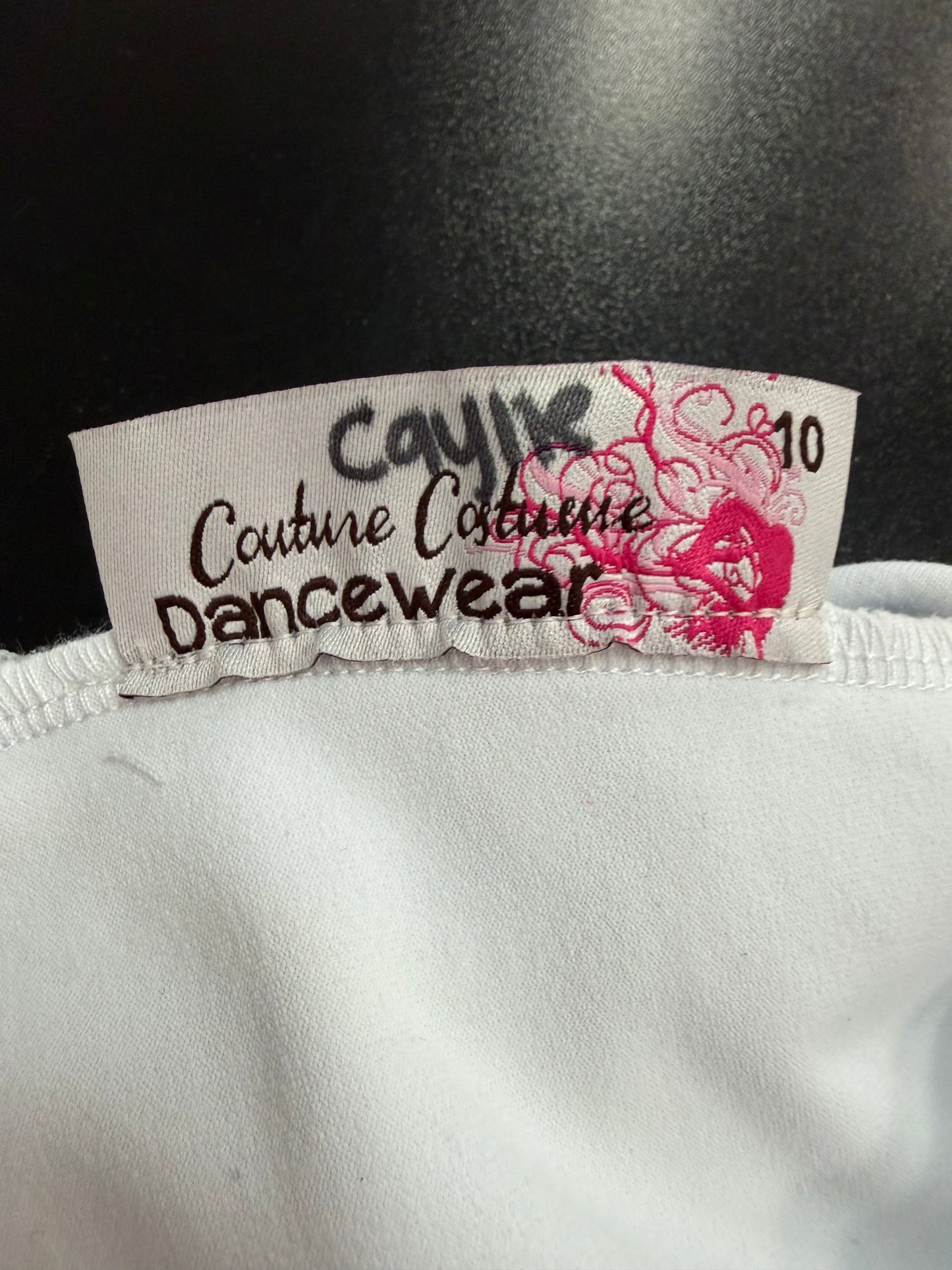 Adult Medium White and Pink Short Costume