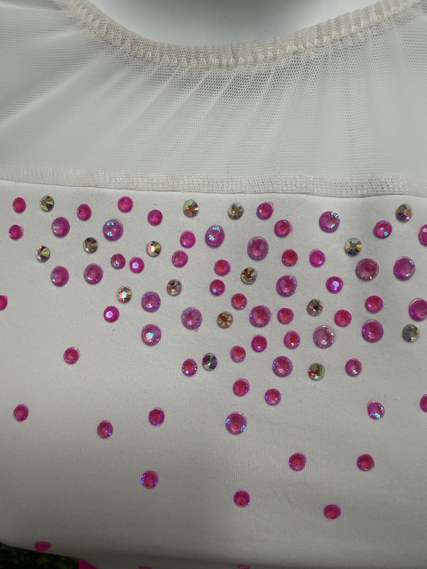 Adult Medium White and Pink Short Costume