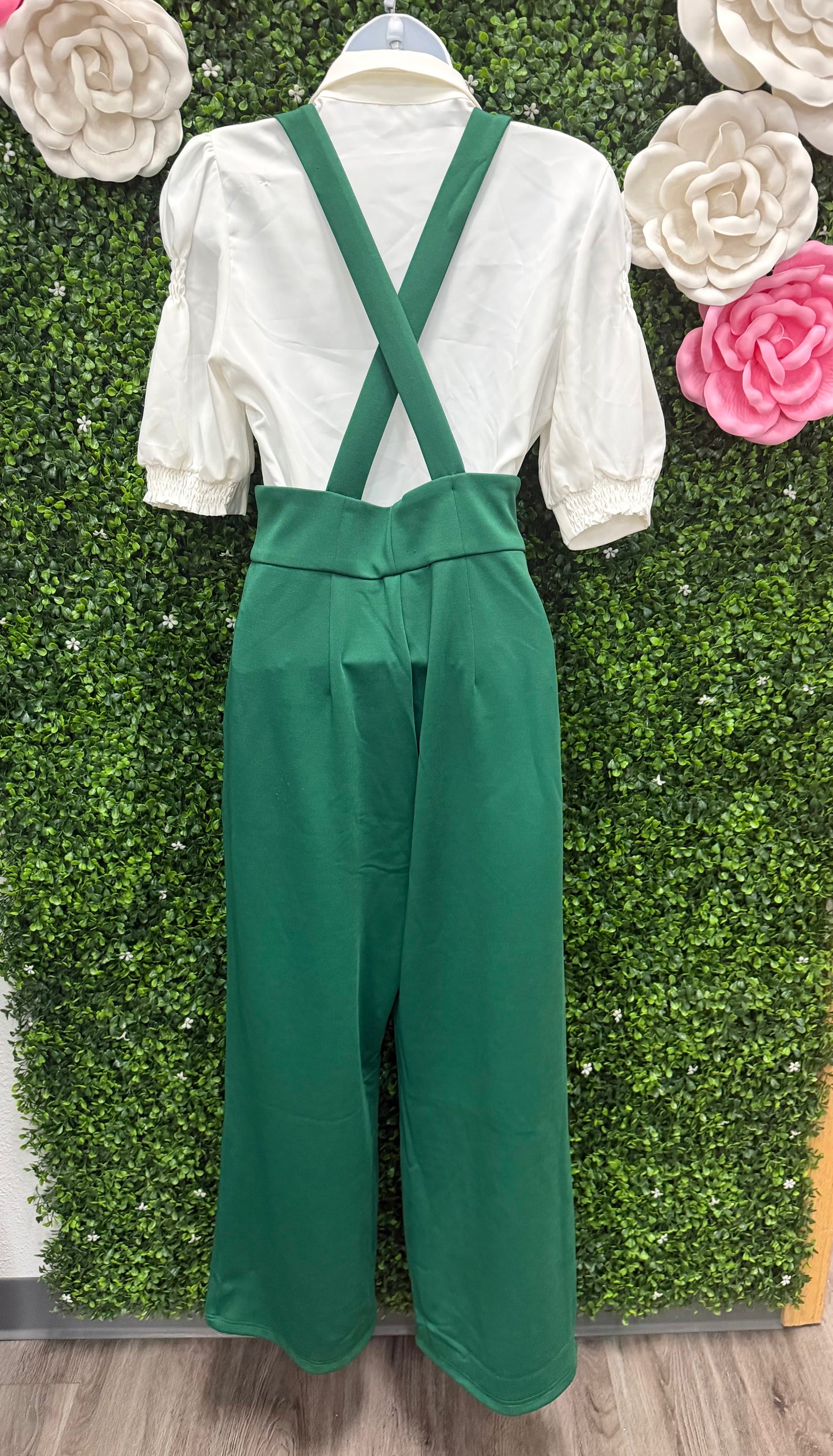 Adult X-Small Green Overalls and White Shirt Costume