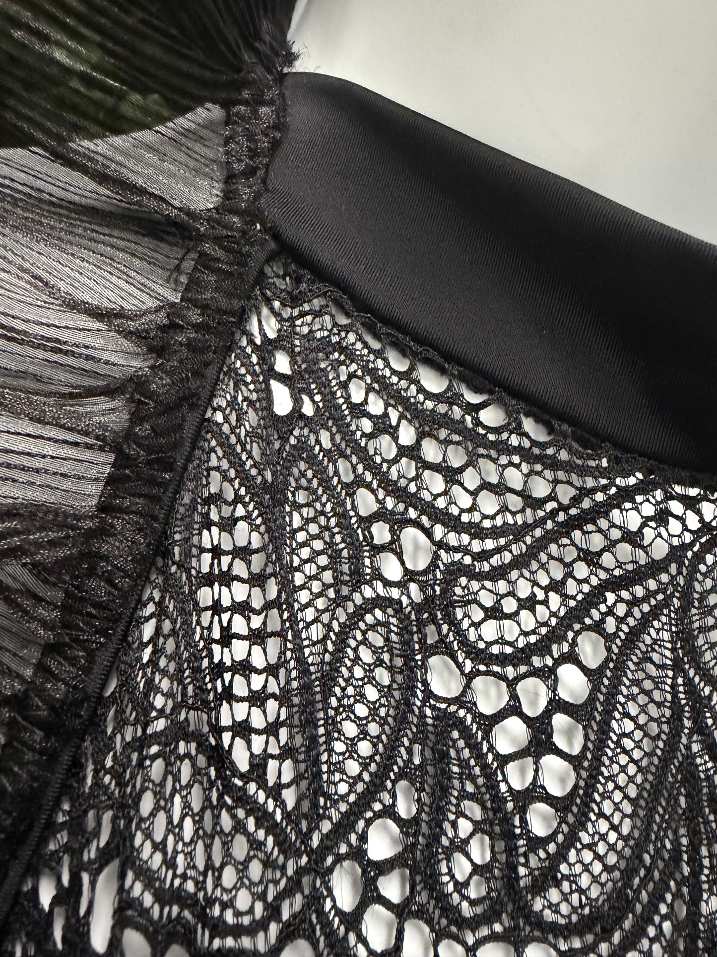 Adult Small Black Leotard with Multi Color Sequins