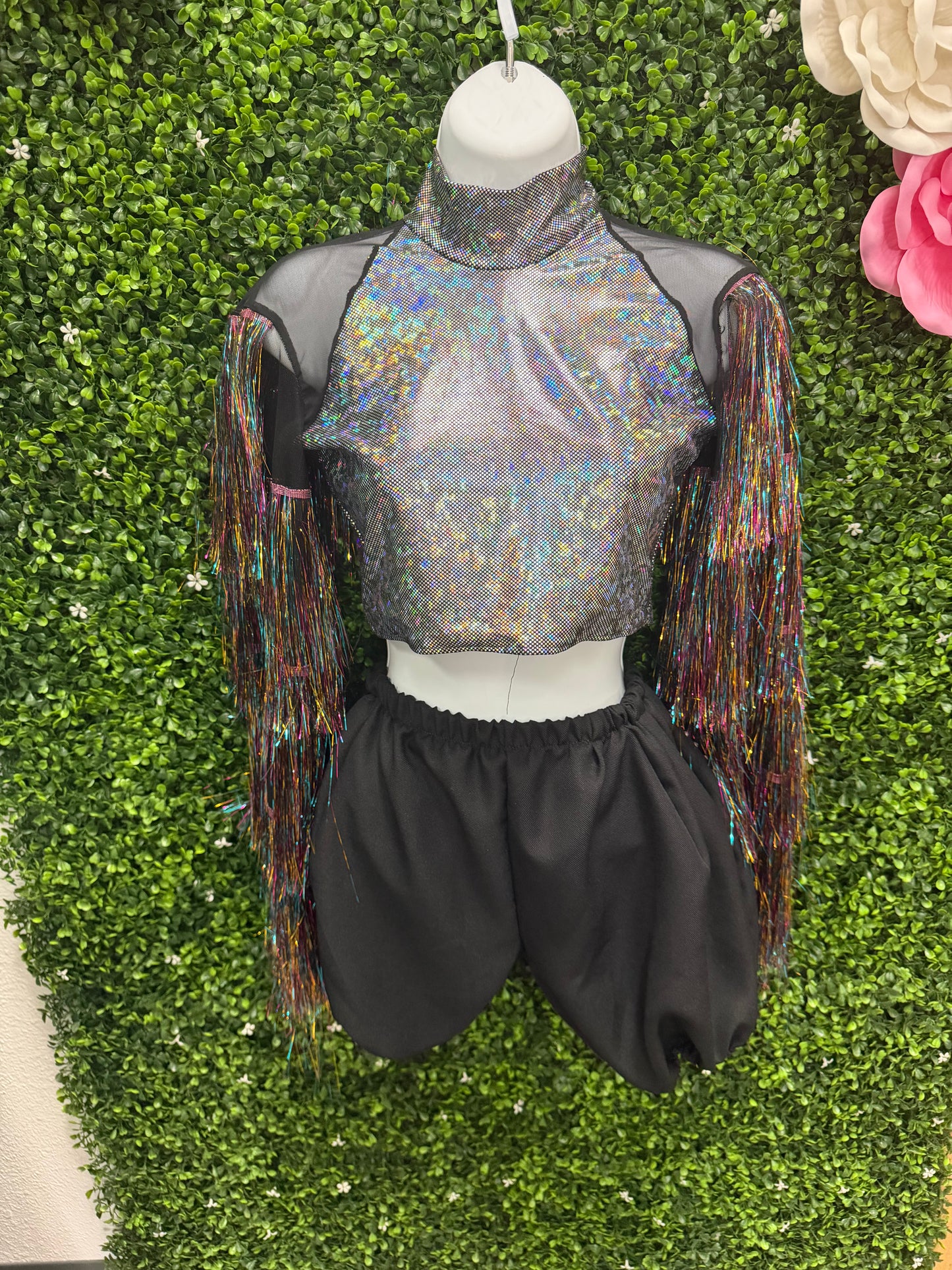 Child Small Holographic Fringe 2 Piece
