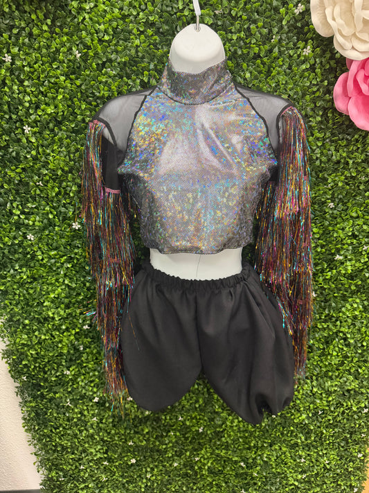 Child Small Holographic Fringe 2 Piece