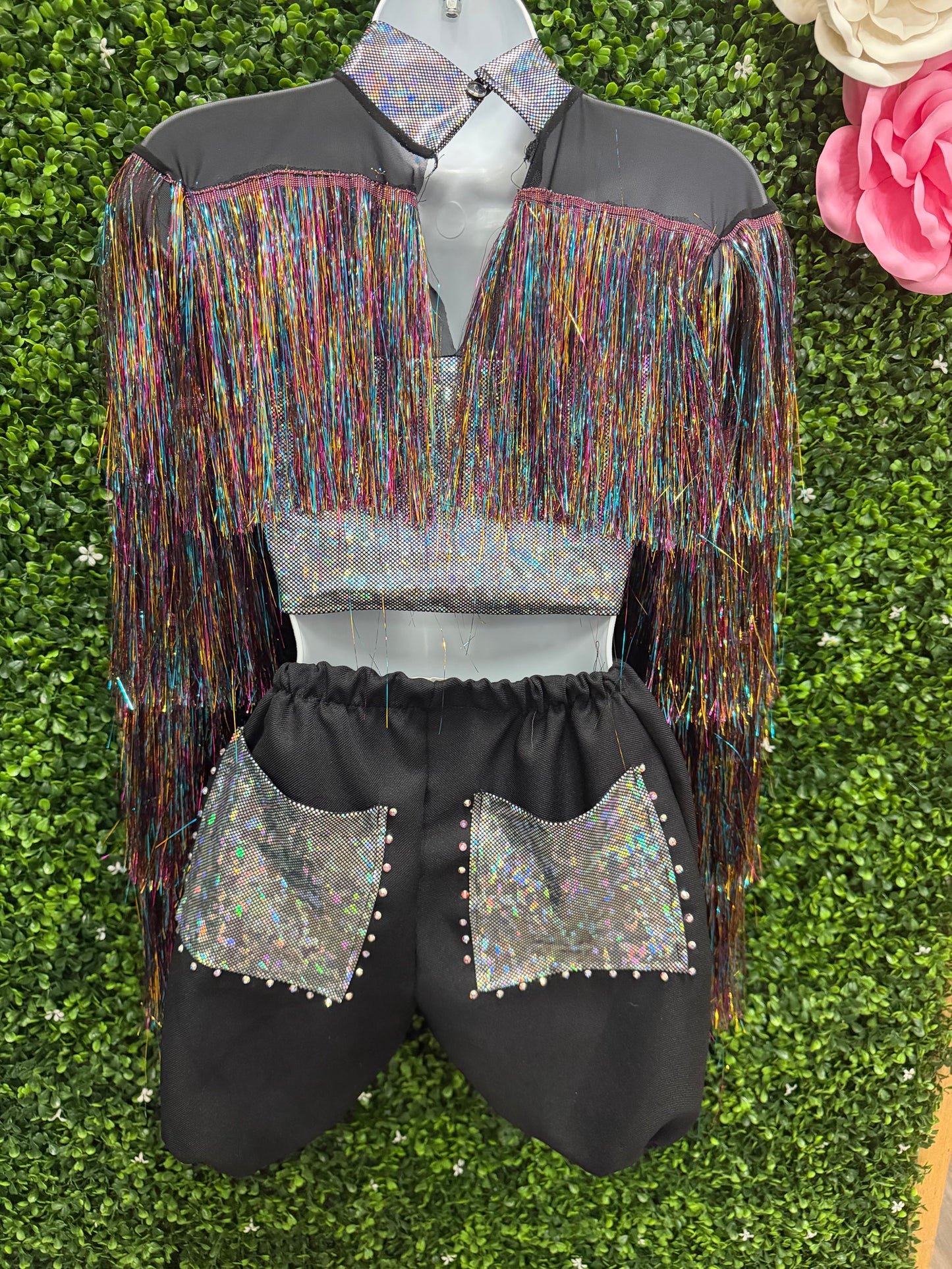 Child Small Holographic Fringe 2 Piece