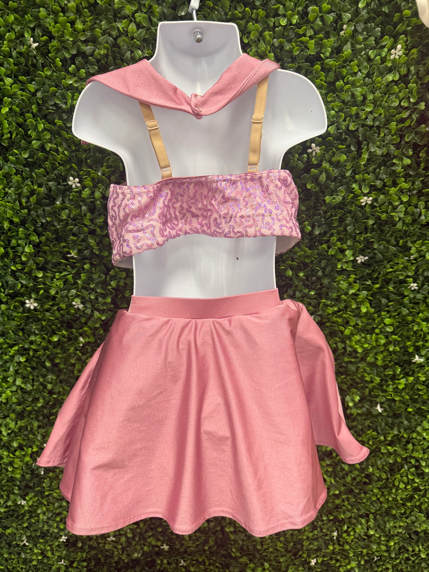 Child Medium 2 Piece Pink Costume