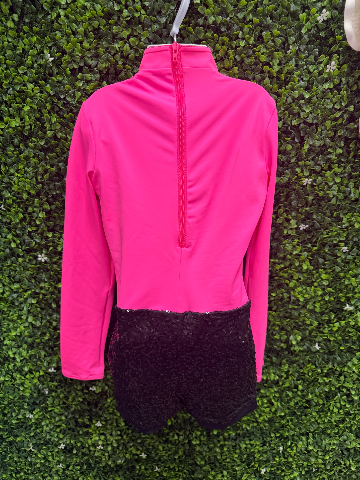 Child Medium Pink and Black Sequin Costume