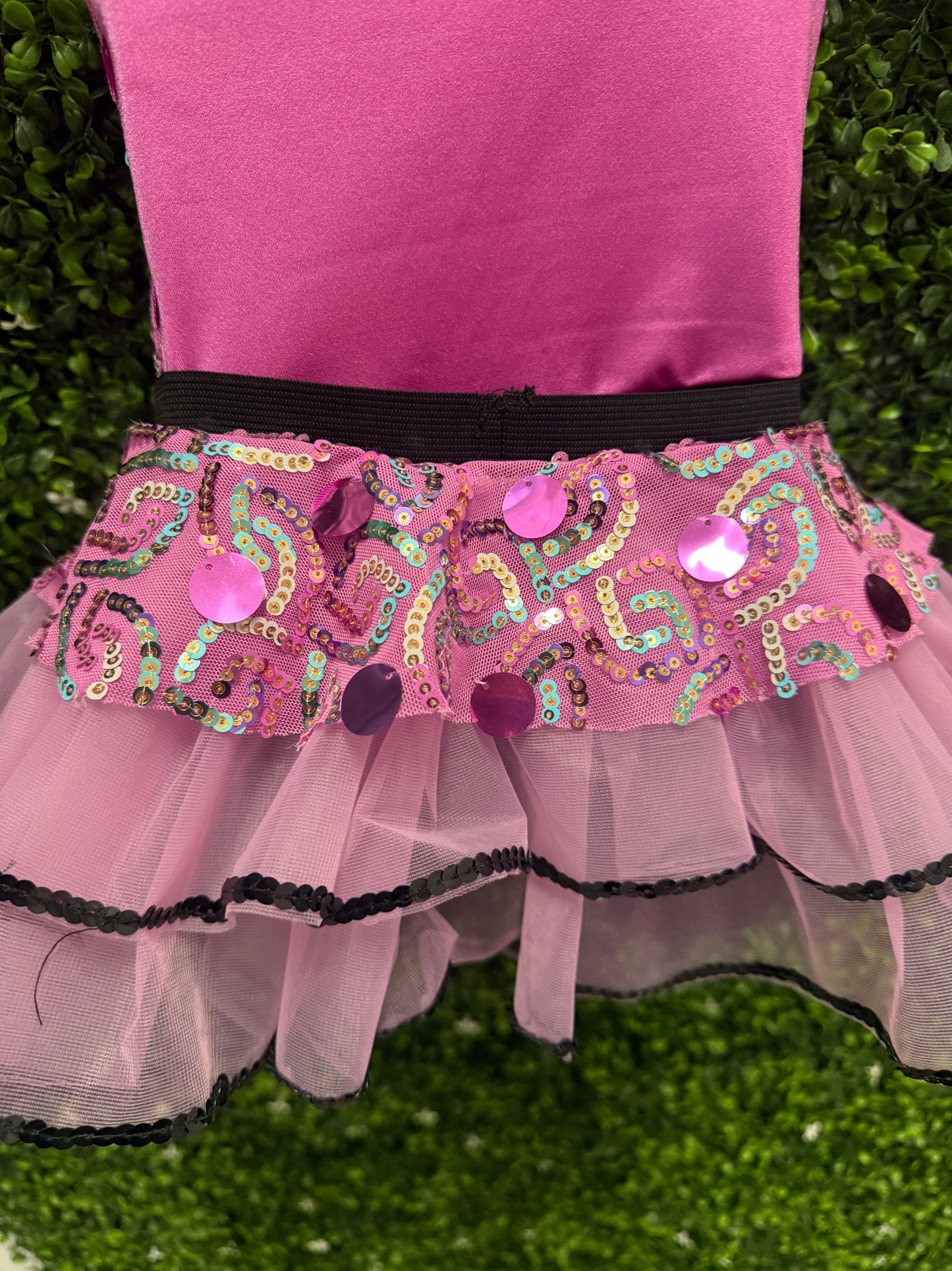 Child X-Small Hot Pink Sequin Tutu Dance Costume