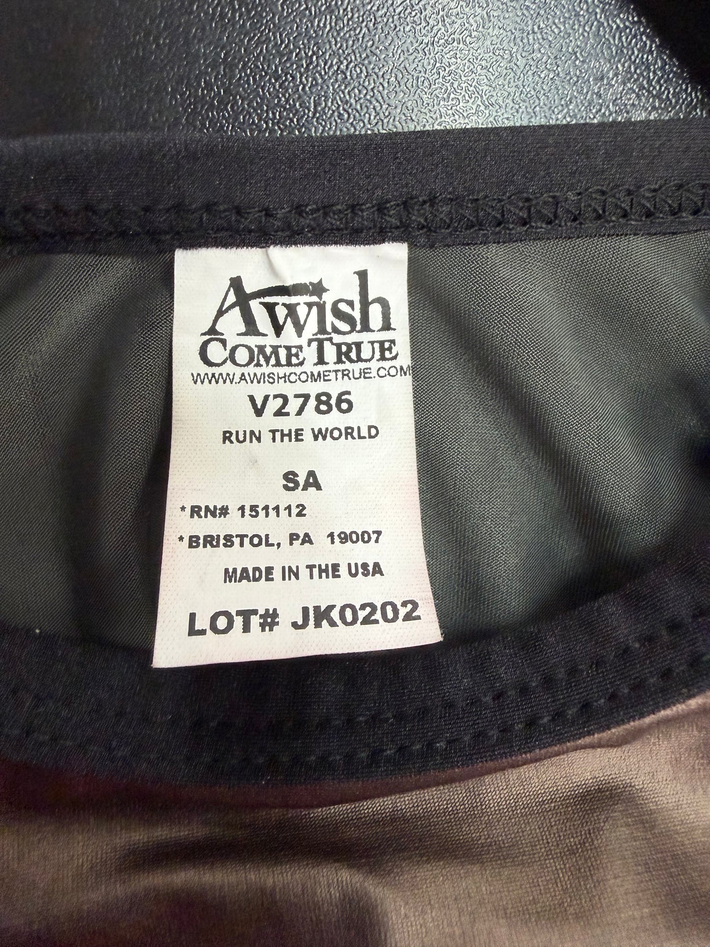 Adult Small Olive Green Pants with Metallic Bronze Crop Top