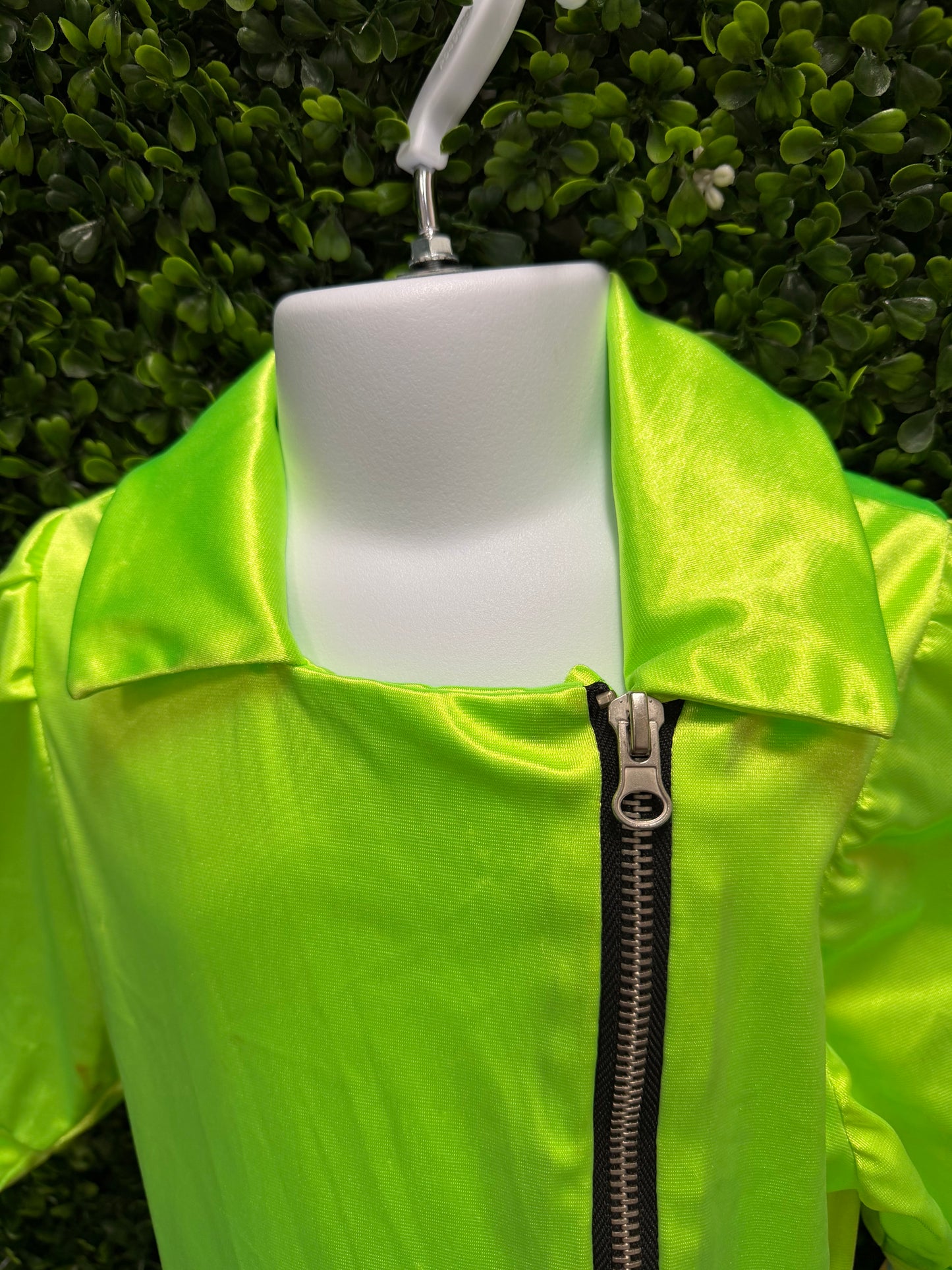 Child Intermediate Lime Green Zip Jacket Costume