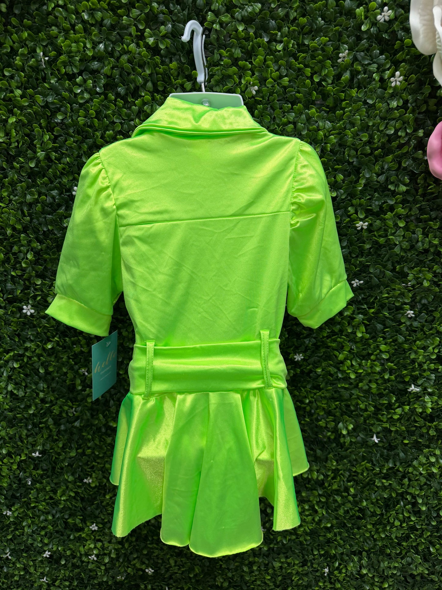 Child Intermediate Lime Green Zip Jacket Costume
