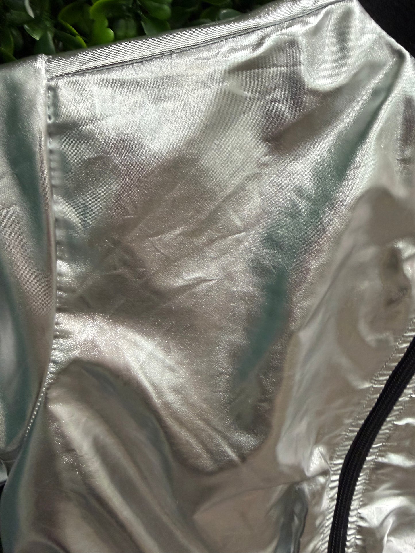 Child Intermediate Silver Crop Jacket