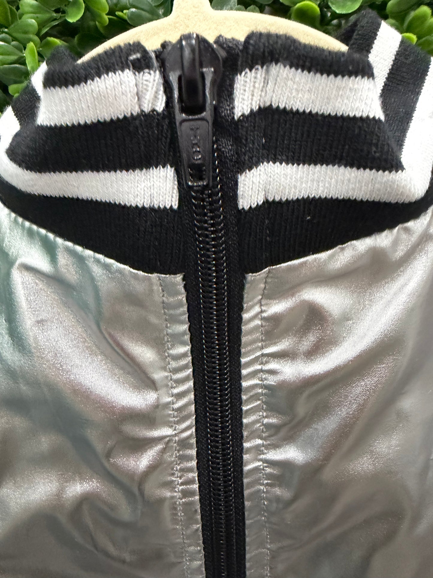 Child Intermediate Silver Crop Jacket