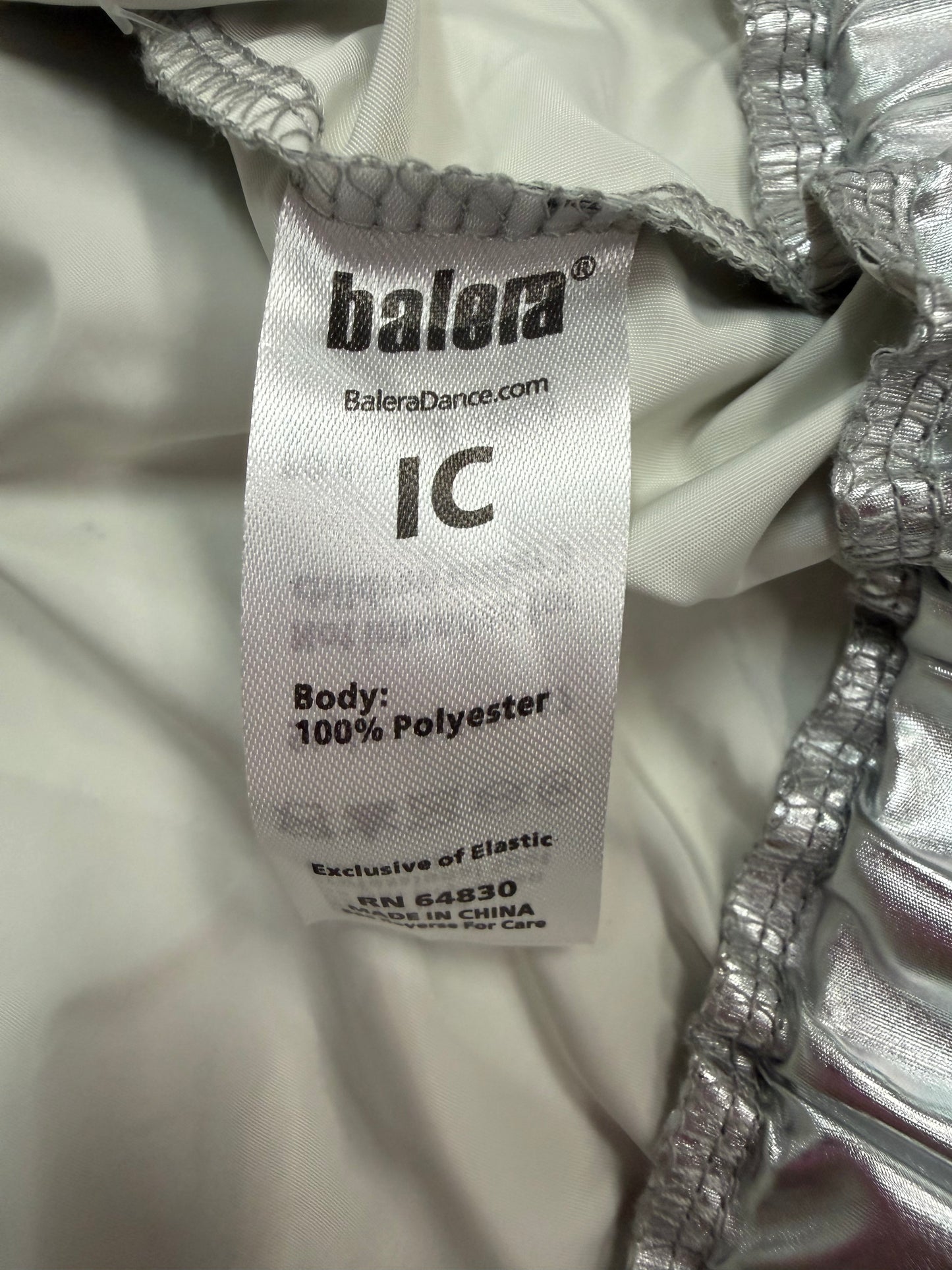 Child Intermediate Silver Crop Jacket