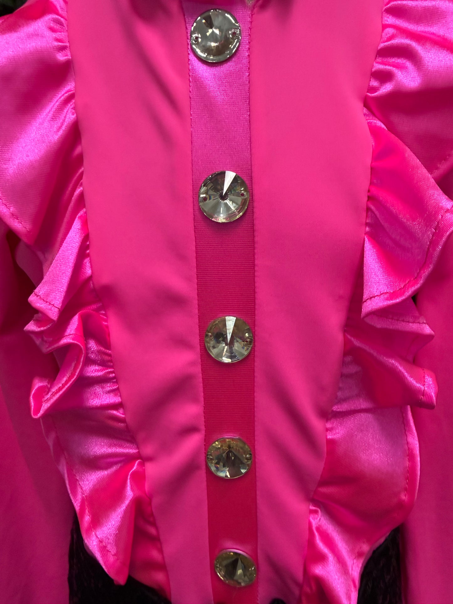 Child Intermediate Pink with Black Sequin Shorts