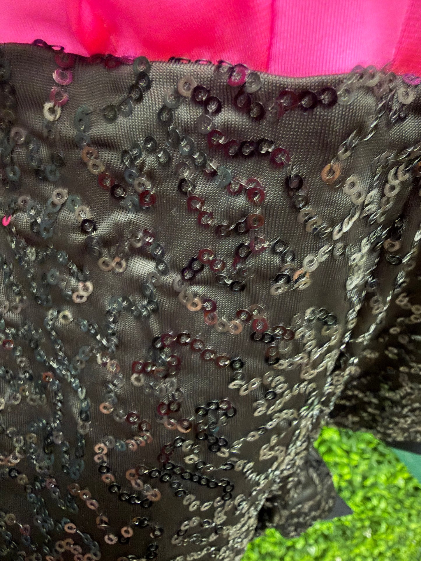 Child Intermediate Pink with Black Sequin Shorts
