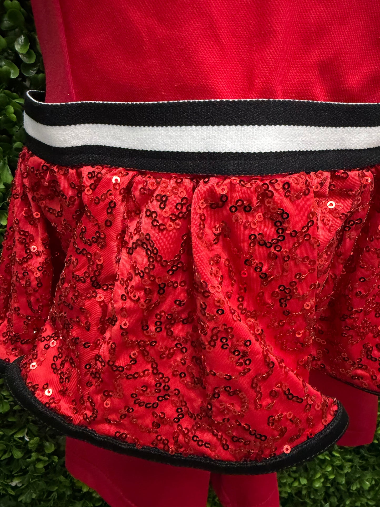 Child Intermediate Red Black Sequin Costume