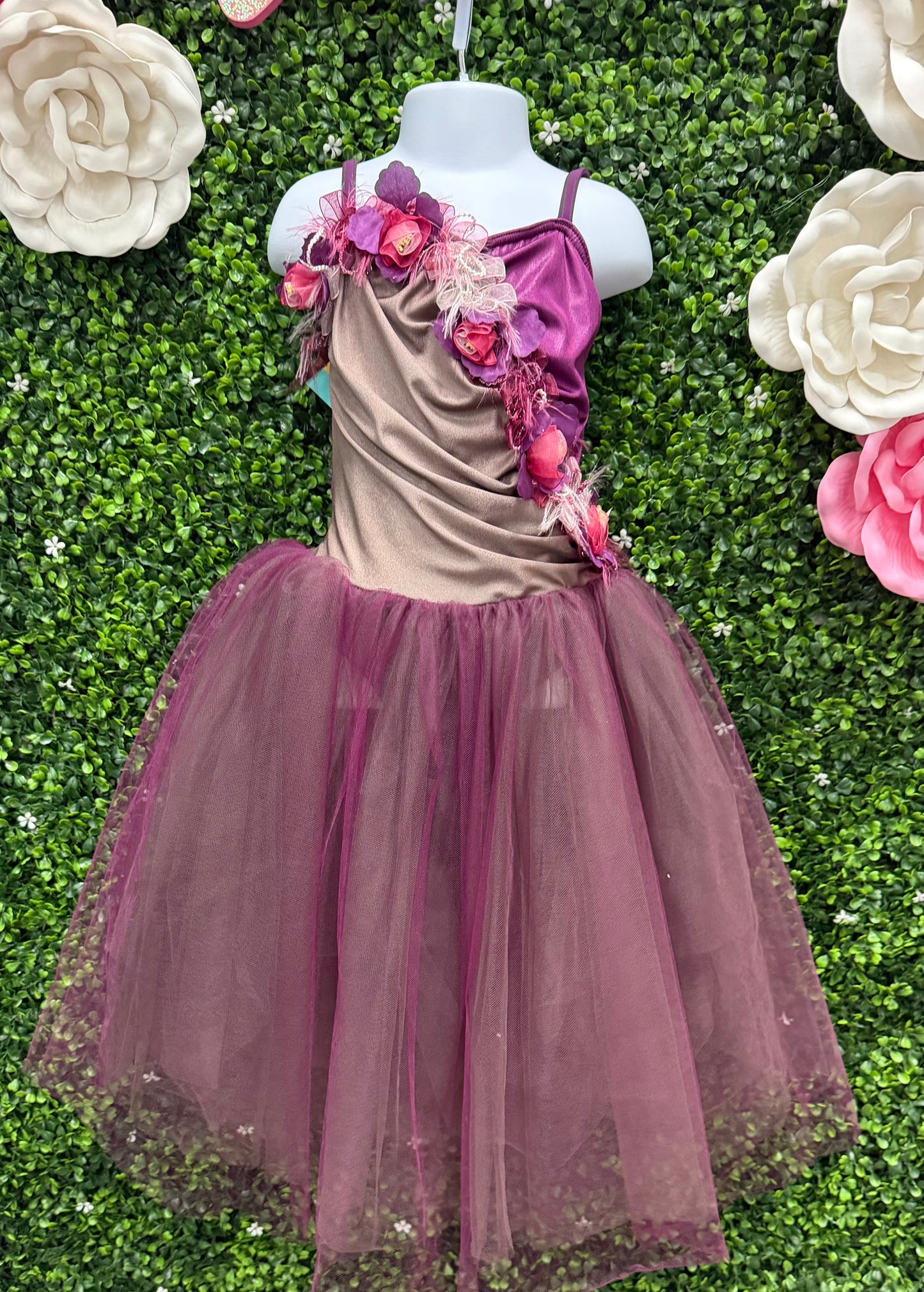 Child Intermediate Maroon Ballet Costume