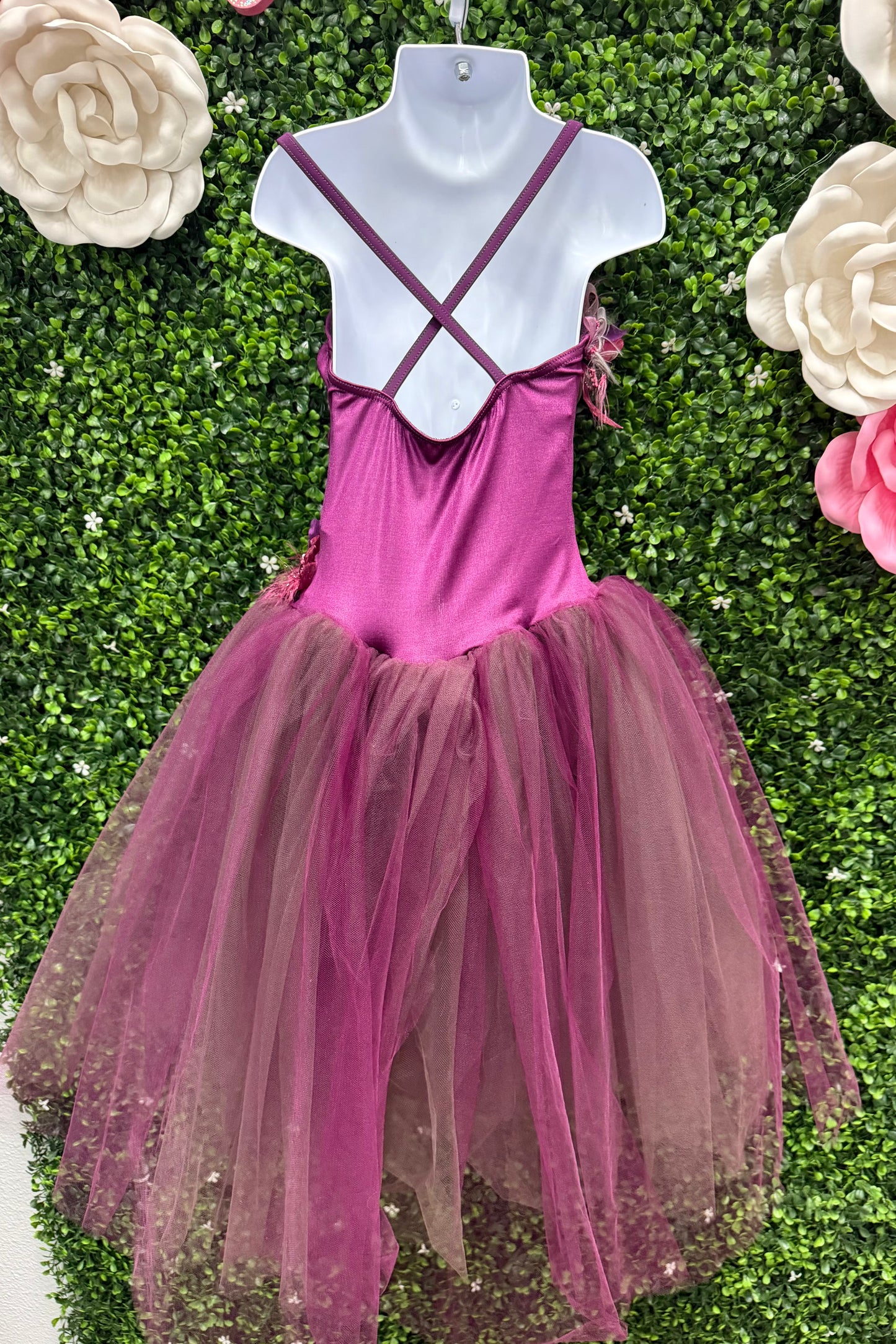 Child Intermediate Maroon Ballet Costume