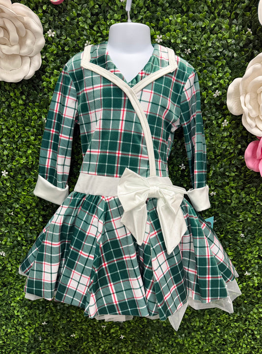 Child Intermediate Green Red Plaid Costume